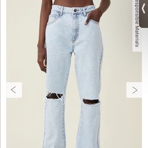 Cotton on jeans.